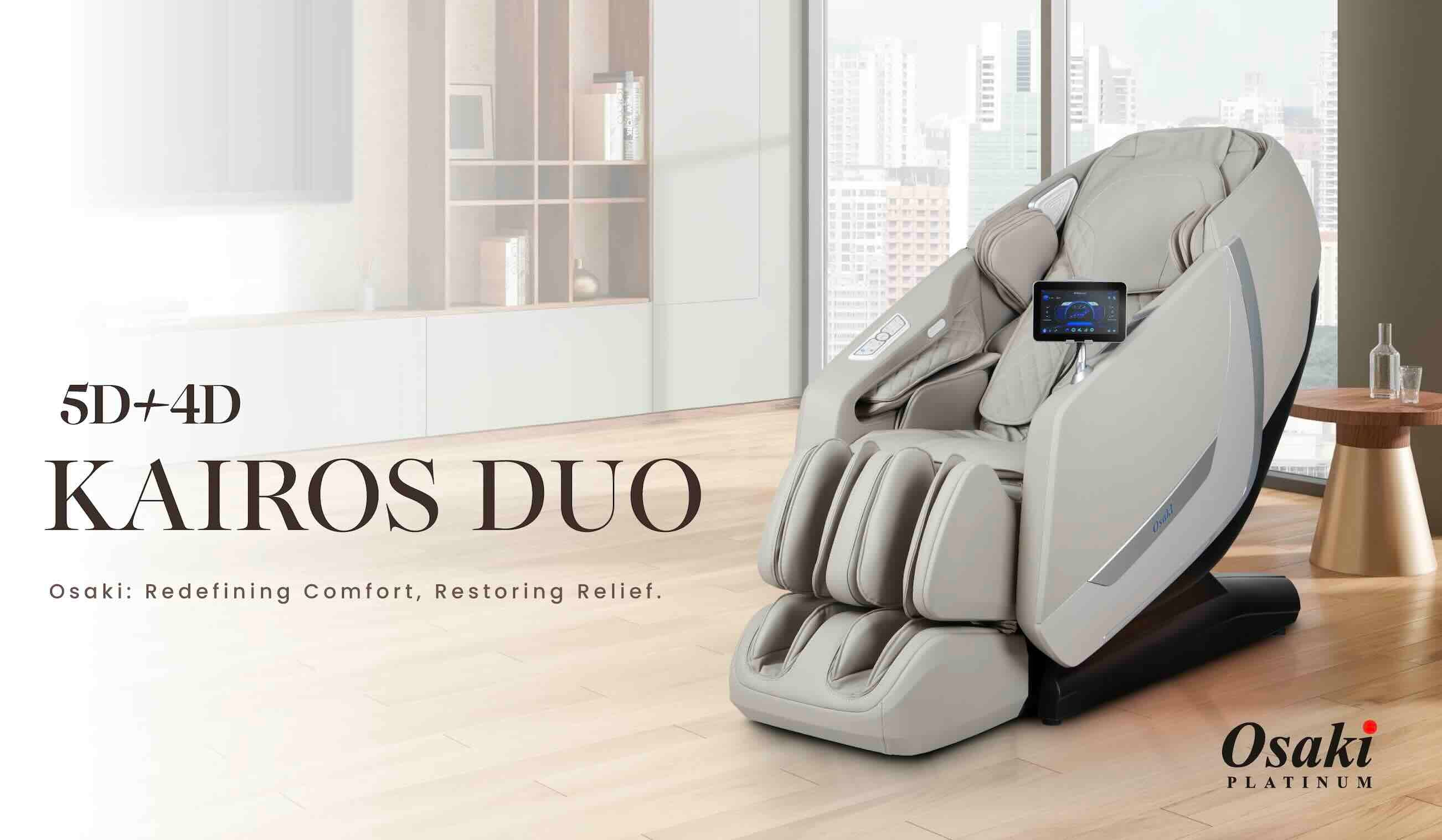 Osaki Kairos 5D + 4D Duo Massage Chair Review: A New Era of Full Body Relaxation