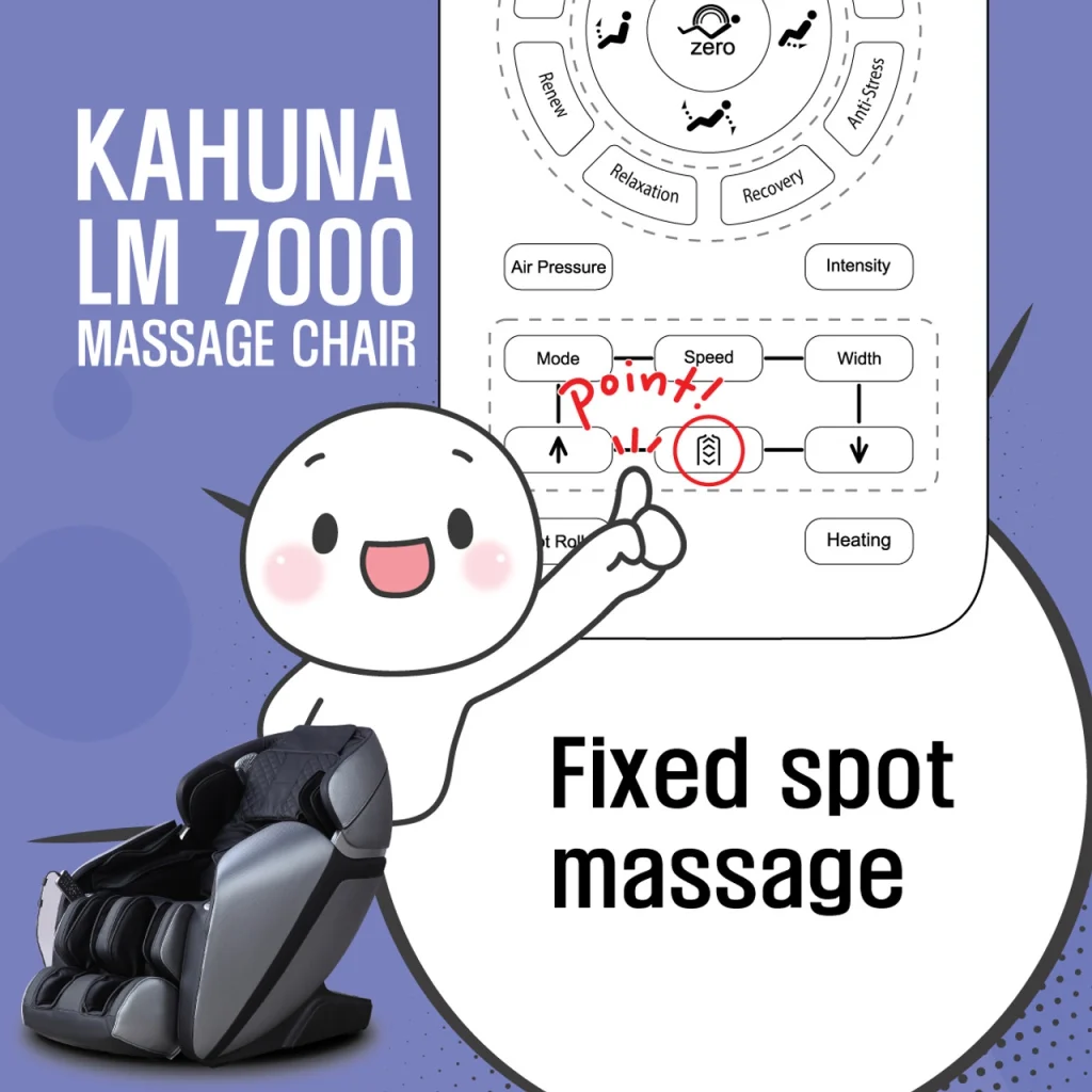 Kahuna Massage Chair LM-7000 - Spot target massage Voice Recognition