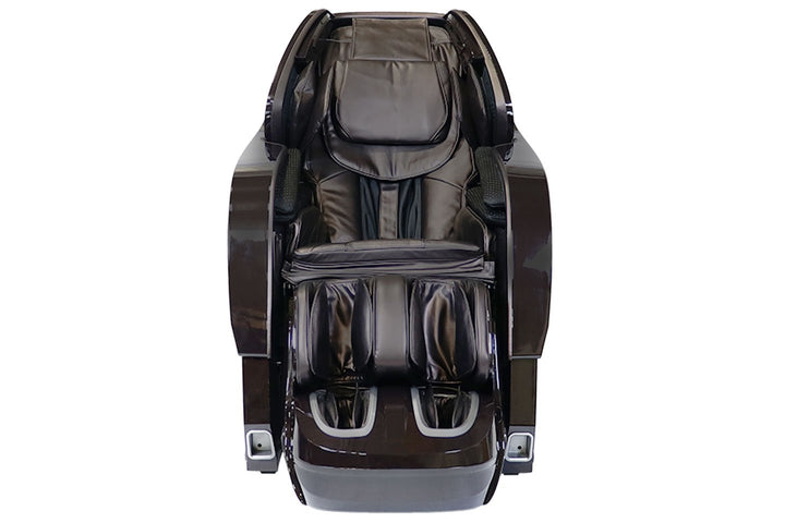 Black massage chair in the white background